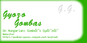 gyozo gombas business card